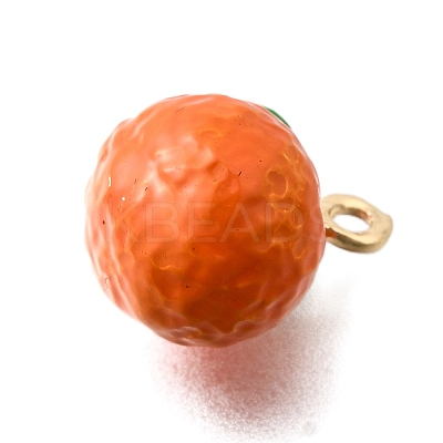 Zinc Alloy Enamel Charms FIND-U029-01G-12-1