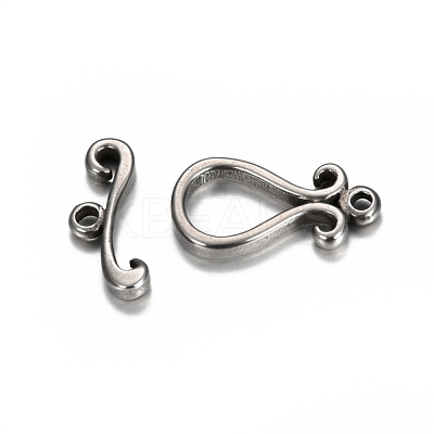 Tarnish Resistant 304 Stainless Steel Toggle Clasps STAS-I157-01P-1