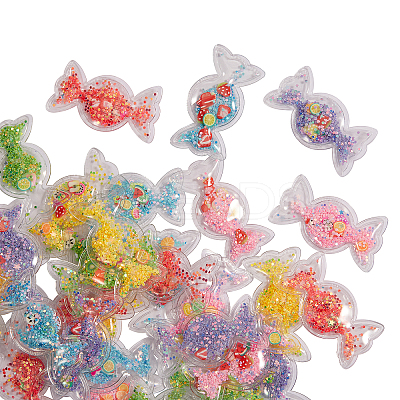 30Pcs 6 Color Plastic with Resin and Polymer Clay Accessories KY-CJ0001-35-1