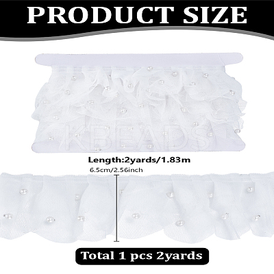 2 Yards 3-Layer Organza Ribbon SRIB-LP0001-01-1