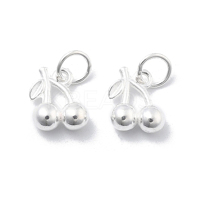 925 Sterling Silver Cherry Charms STER-D302-09S-1