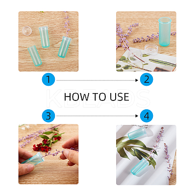 Plastic Flower Water Tubes DIY-PH0026-46-1
