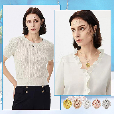 10Pcs 5 Colors Brass Diffuser Locket Pendants KK-BC0008-30-1