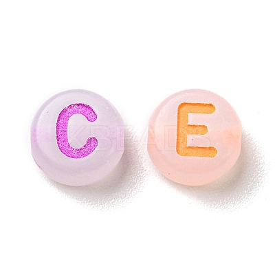 Transparent Luminous Acrylic Beads OACR-I006-04A-1