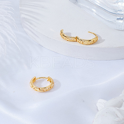 1Pair Brass Hoop Earrings for Women EJEW-LP0012-03G-1
