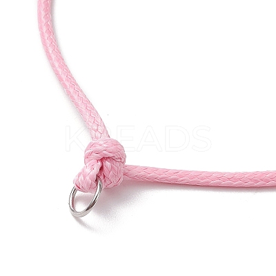 6Pcs 6 Colors Adjustable Waxed Polyester Cord Bracelet Making AJEW-JB01318-02-1