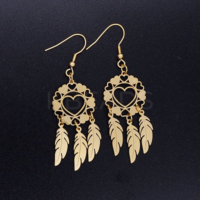 201 Stainless Steel Chandelier Earrings STAS-S105-JN356-2-1