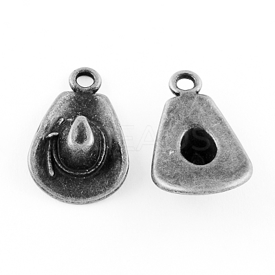 Cowboy Hat Tibetan Style Alloy Pendants LS-TIBEP-S293-005AS-LF-1