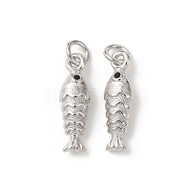 Brass Micro Pave Cubic Zirconia Pendants KK-D019-01A-P-1