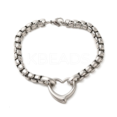 202 Stainless Steel Chain Bracelet STAS-A100-15P-1