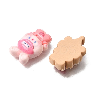 Cartoon Animal Theme Opaque Resin Cabochons RE-CBADCDD-02-1