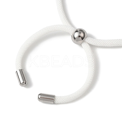 Nylon Round Cord Slider Bracelet Making AJEW-JB01461-03-1