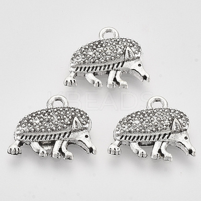 Tibetan Style Alloy Pendants X-TIBEP-T009-08AS-RS-1