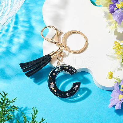 1Pc Resin Letter Keychains KEYC-TADJ0001-09C-1