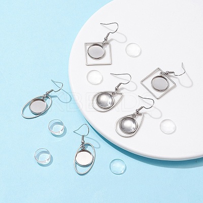 DIY Geometry Dangle Earrings Making Kit DIY-FS0002-82-1