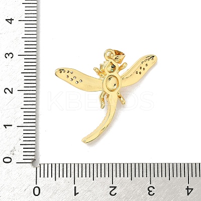 Brass Micro Pave Cubic Zirconia Pendants KK-F905-12G-01-1