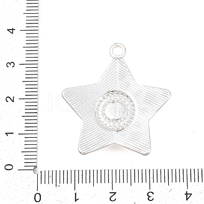304 Stainless Steel with Synthetic Turquoise Pendants STAS-H253-01A-S-1