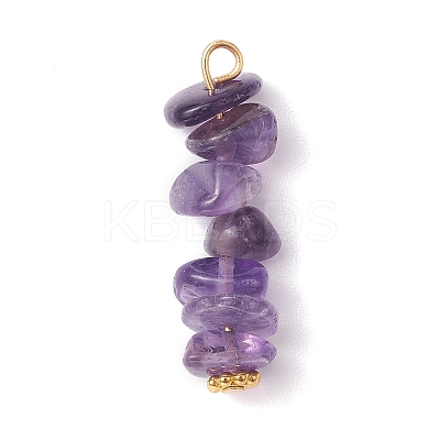 13Pcs Natural Mixed Gemstone Pendants PALLOY-JF02145-01-1