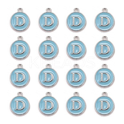 Platinum Plated Alloy Enamel Charms LS-ENAM-S118-04D-P-1