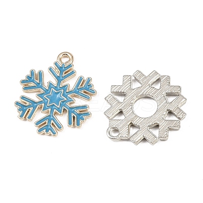Christmas Alloy Enamel Pendants ENAM-G234-01D-1