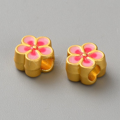Alloy Enamel European Beads FIND-WH0695-033G-C-1