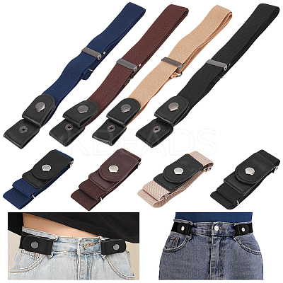 12Pcs PU Leather Elastic Invisible Belt FIND-WR0010-33-1