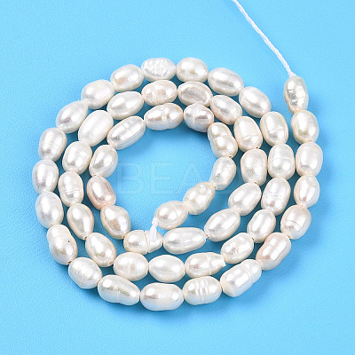 Natural Cultured Freshwater Pearl Beads Strands PEAR-N012-04U-1