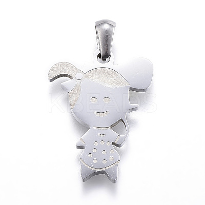 Tarnish Resistant 304 Stainless Steel Pendants STAS-K162-026P-1