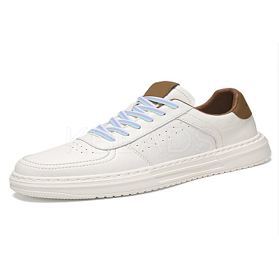 5 Pairs 5 Colors Three-color Mosaic Macaron Color Polyester Shoelaces FIND-LP0008-71-1