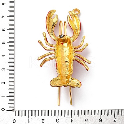 Alloy Enamel Pendants X-FIND-I053-01G-02-1