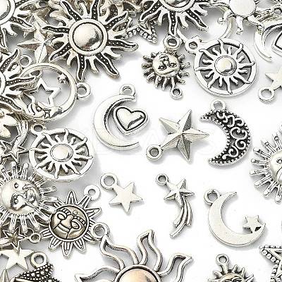 100G Tibetan Style Alloy Pendants TIBE-YW0001-07-1