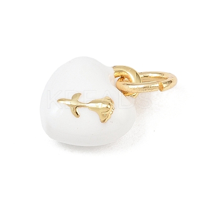 Brass Enamel Charms KK-P339-25G-01-1