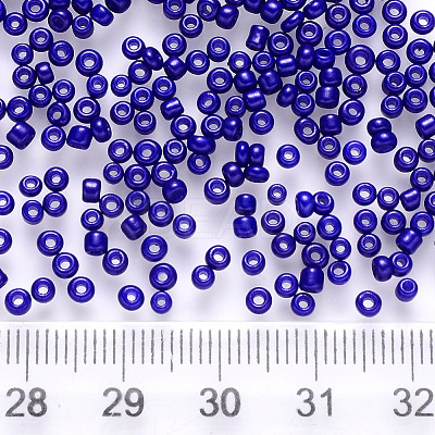 12/0 Baking Paint Glass Round Seed Beads SEED-S036-01A-07-1