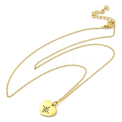 304 Stainless Steel Pendant Necklaces LS-NJEW-M099-01C-G-1