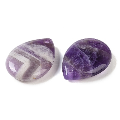 Natural Amethyst Pendants G-G115-02I-1