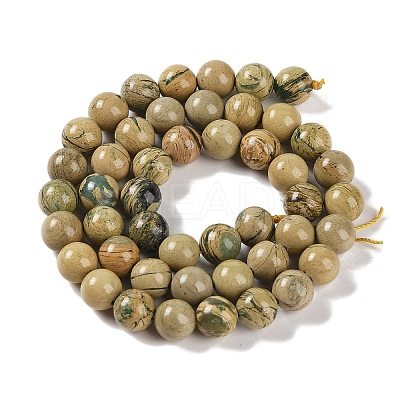 Natural Verdite Stone Beads Strands G-P530-B07-03-1