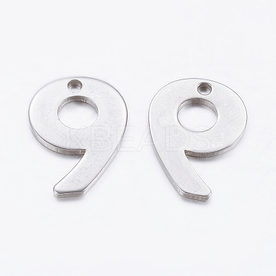 Tarnish Resistant 201 Stainless Steel Pendants STAS-F128-01P-9-1-1