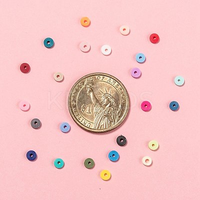 24 Colors Handmade Polymer Clay Beads CLAY-X0011-03A-1