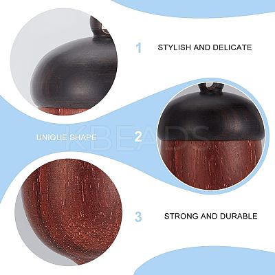 3Pcs 3 Colors Wood Pendants WOOD-NB0002-06-1