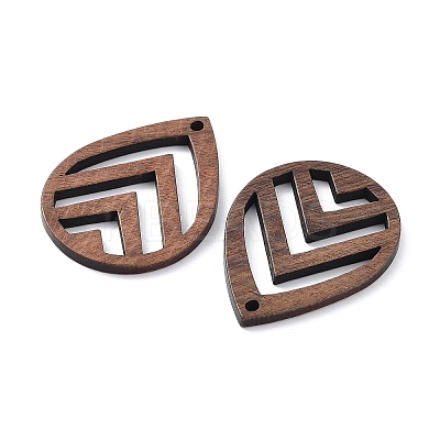 Walnut Wood Laser Cut Pendants WOOD-Q051-03J-1