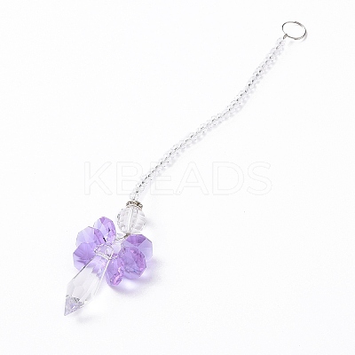 Crystal Fairy Beaded Wall Hanging Decoration Pendant Decoration LS-HJEW-G019-02D-1