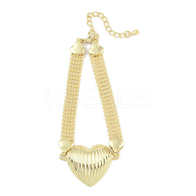 Brass Hollow Ball Chain Bracelets BJEW-H609-02G-1