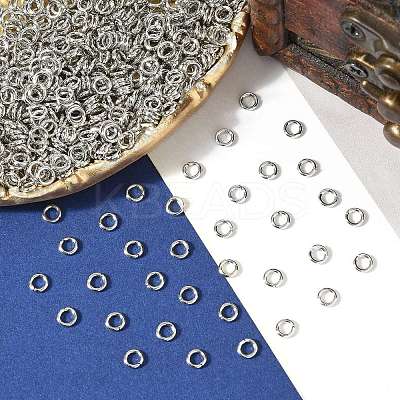 SHEGRACE Brass Open Jump Rings XGR0080P-14P-1