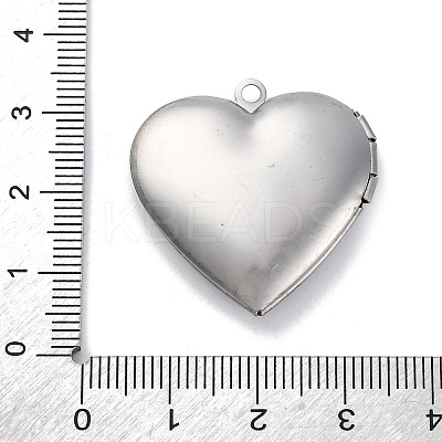 304 Stainless Steel Locket Pendants STAS-S171-13P-04-1
