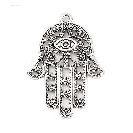 Tibetan Style Alloy Pendants TIBEP-ZN60334-AS-FF-1
