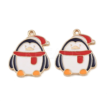 Christmas Alloy Enamel Pendants ENAM-I081-01KCG-05-1