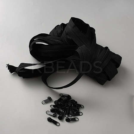 10M Nylon Closed-end Zipper DIY-TAC0020-91B-02-1