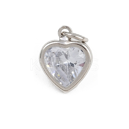 Brass Glass Charms KK-A269-51P-1
