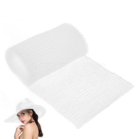 Plastic Wrinkle Mesh Fabric for Dress Headwear Accessories DIY-WH0588-16B-1