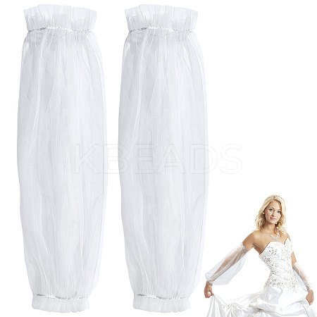 Gauze Lace Arm Sleeves AJEW-WH0248-29B-1